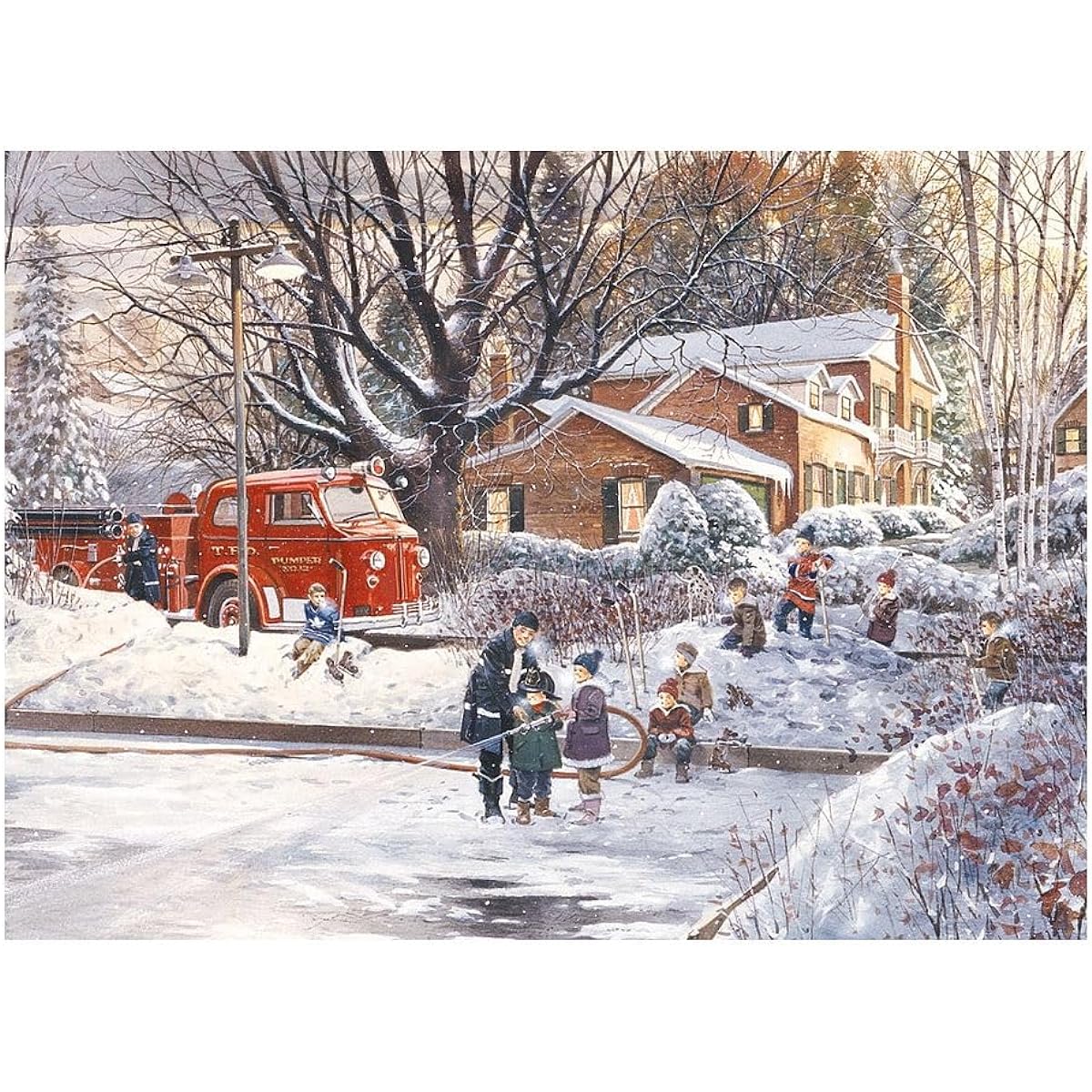 Cobble Hill Big Game Tomorrow Artist Douglas Laird 1000 Piece Americana & Folk Art Jigsaw Puzzle