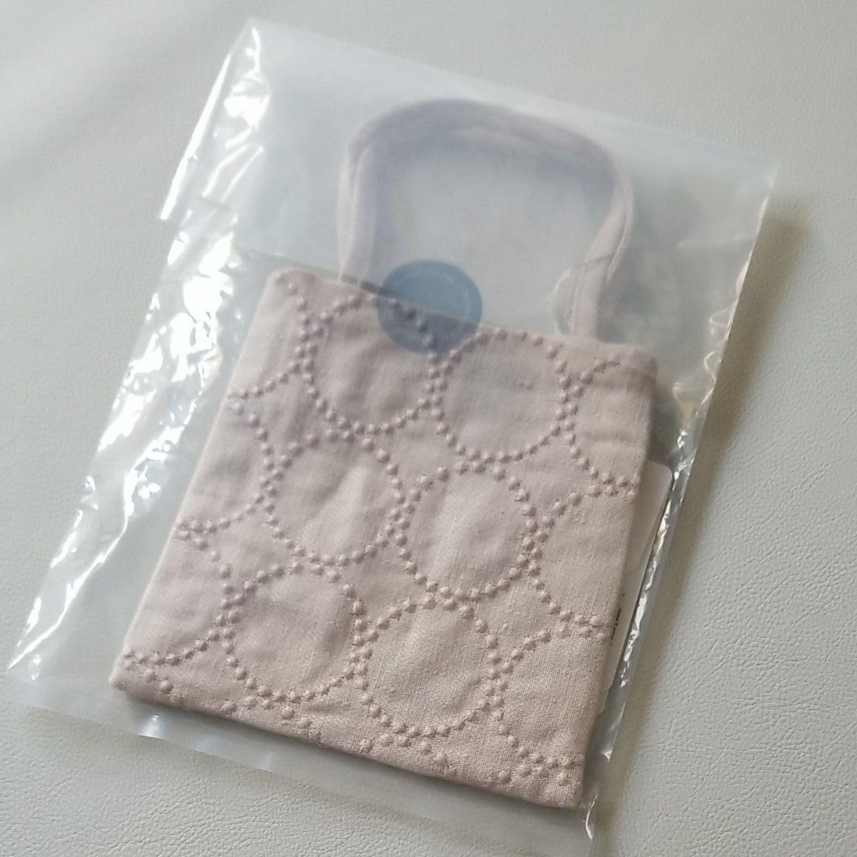 Mina Perhonen Pink Beige Mini Toast Bag with Bonus Tambourine