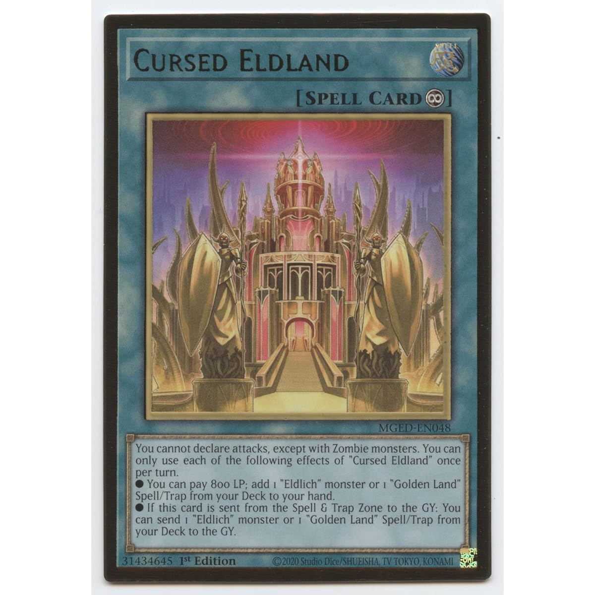 Cursed Eldland - MGED-EN048 - Premium Gold Rare - First Edition