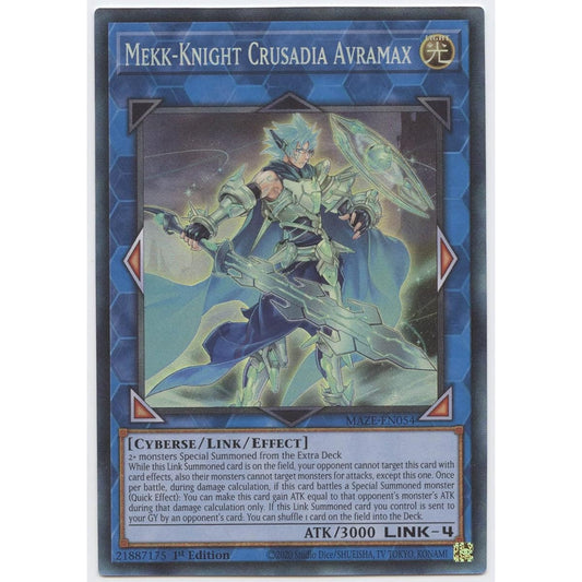 Mecha Knight Crusader Avramax - MAZE-EN054 - Collector's Rare - 1st Edition