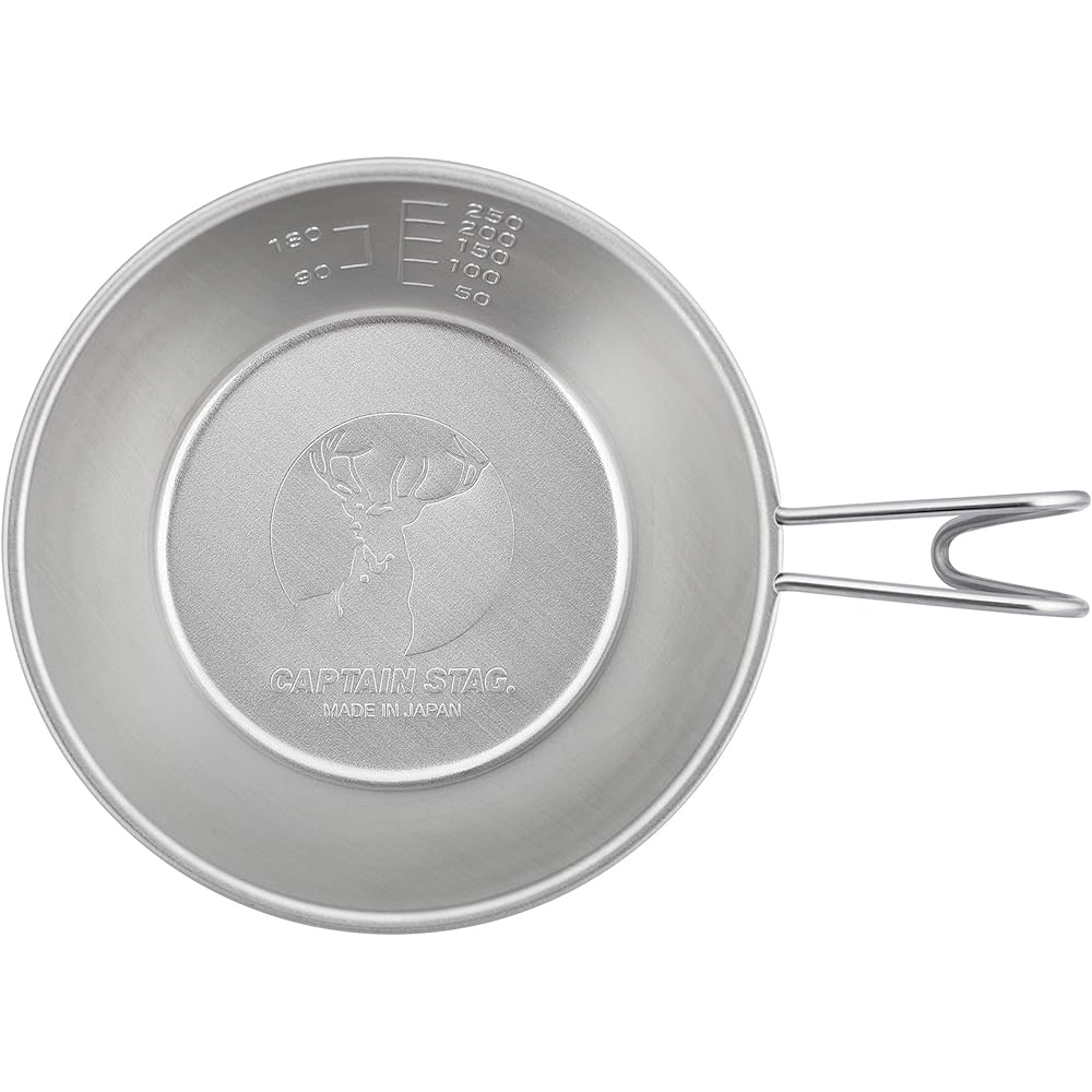 CAPTAIN STAG Sierra Cup CS Stainless Steel Sierra Cup 320ml Silver (Hairline Processing) & Sierra Cup Case [Set Purchase]