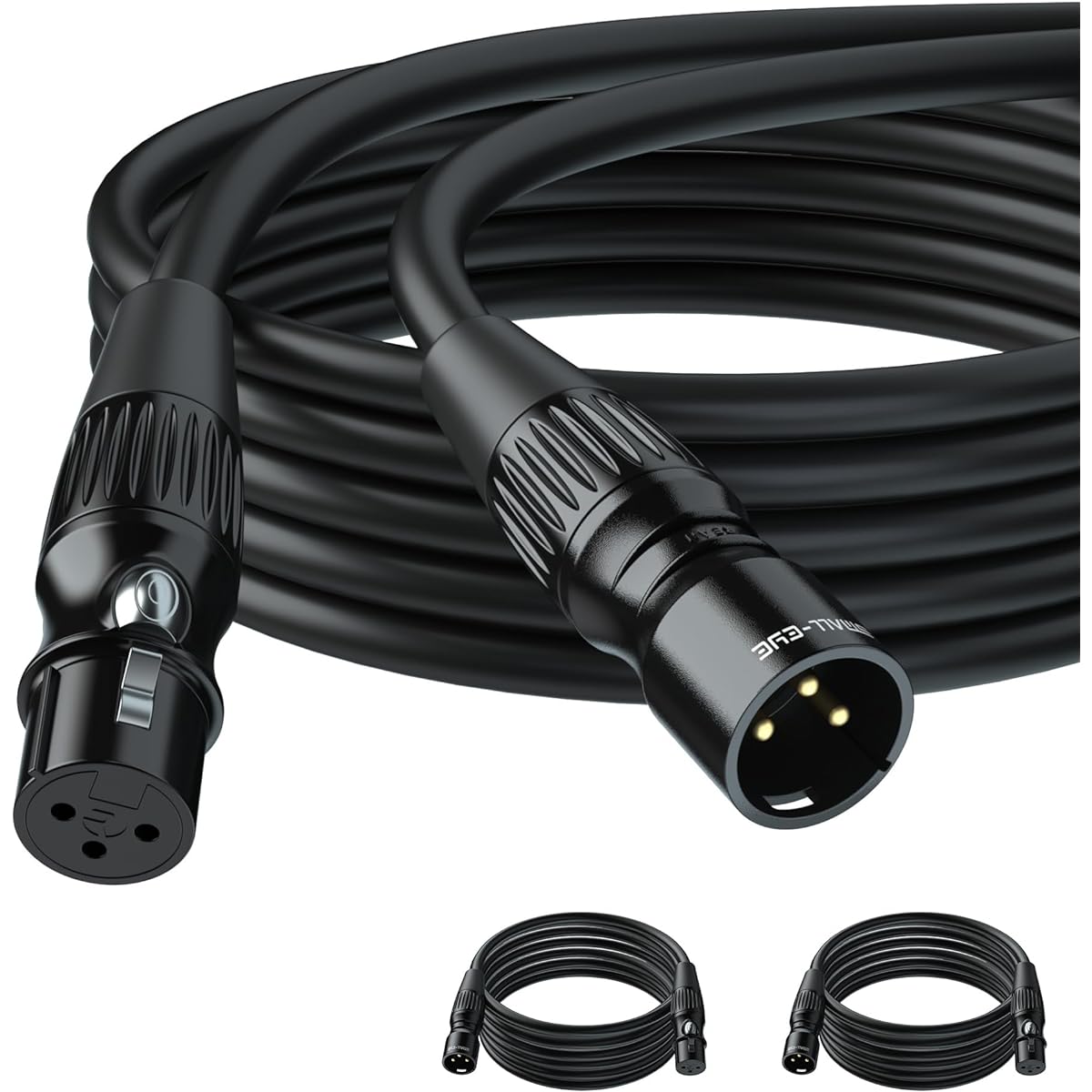 SMALL-EYE 6ft 2-Pack Professional XLR Cable with REAN Connector for Speaker Mic
