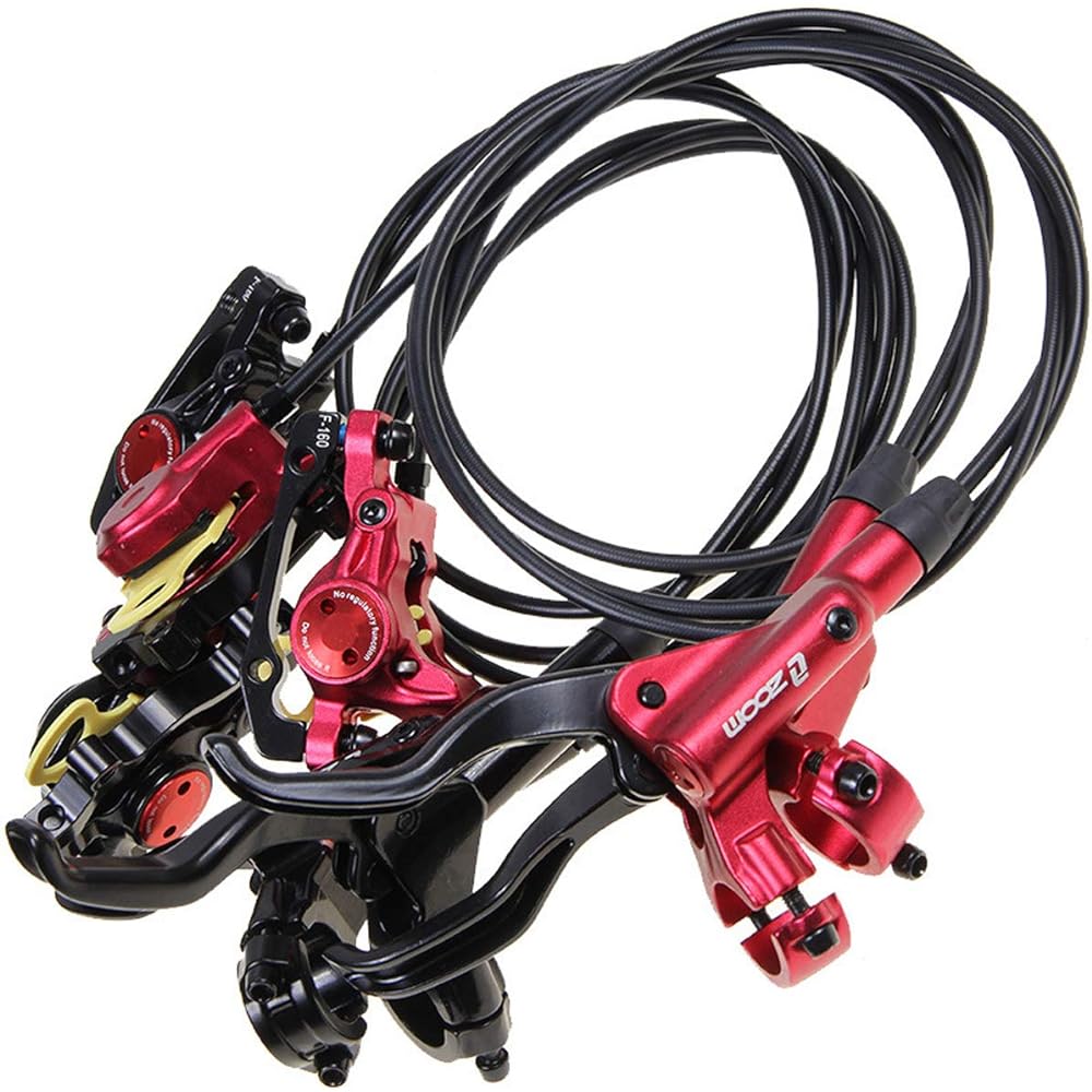 jpfashioning Bicycle Brake Lever Left and Right Lever Set 800/1400mm MTB Bicycle Hydraulic Disc Brake Set Front and Rear Bike Parts