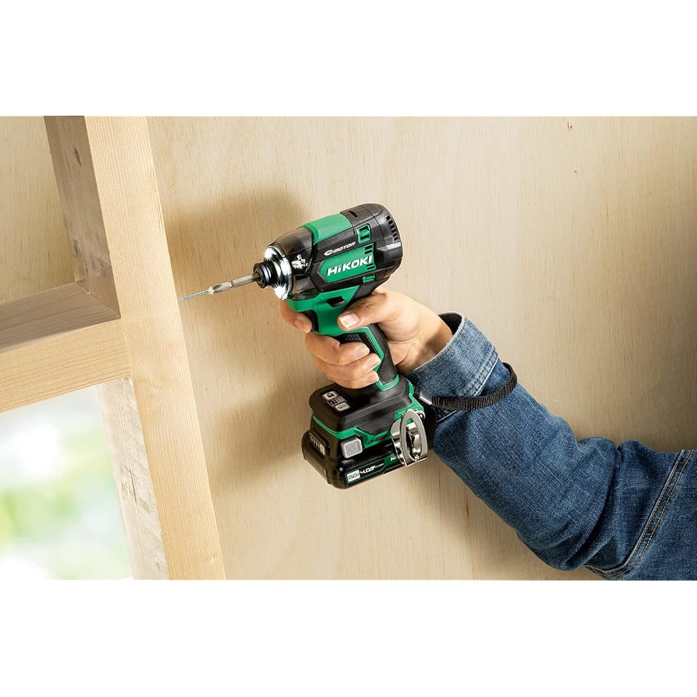 HiKOKI 10.8V Rechargeable Impact Driver with Triple Hammer Maximum Tightening Torque 170N・m 10.8V Battery, Charger, Case, Bits Sold Separately WH12DCA (NN)