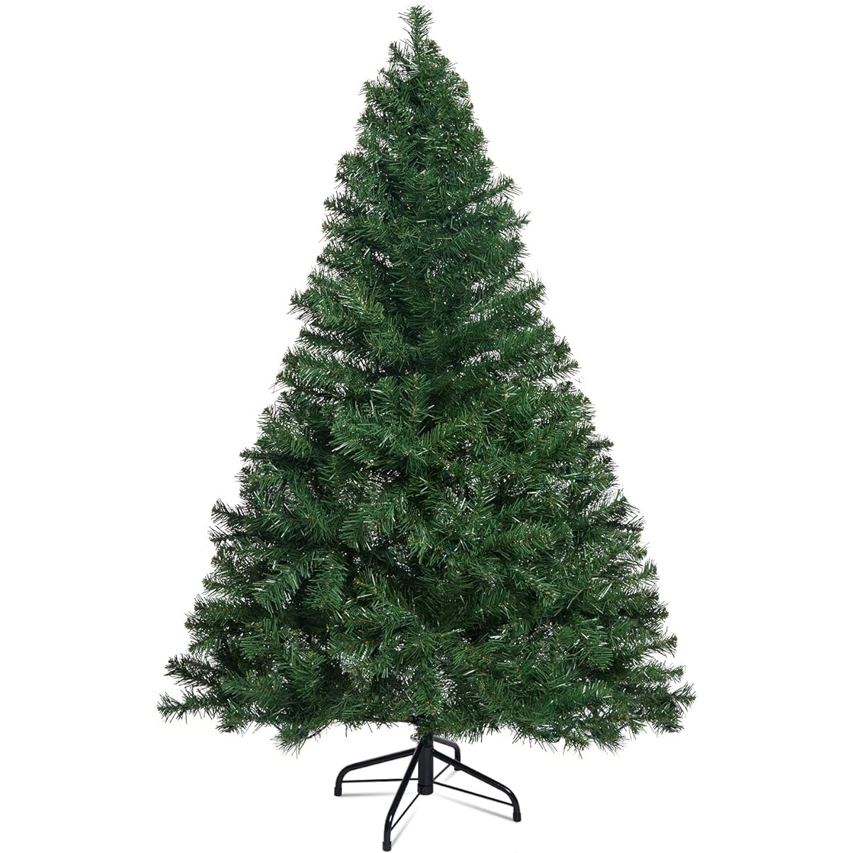 WBHome 5' Premium Spruce Hinged Artificial Christmas Tree, 420 Branch Tips, No Lights