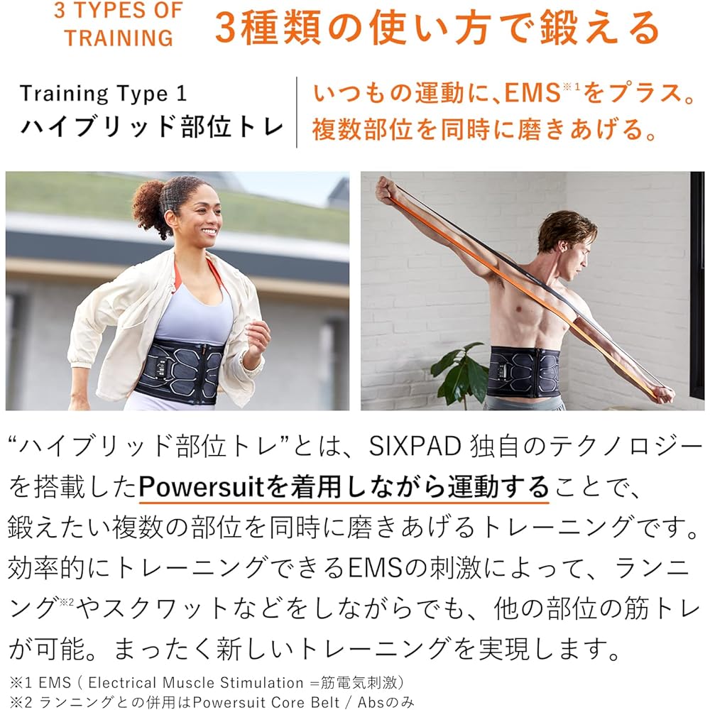 SIXPAD Powersuit Core Belt LL Size MTG [Genuine Manufacturer Product] EMS Abs Belt No Gel Sheet Required Muscle Training