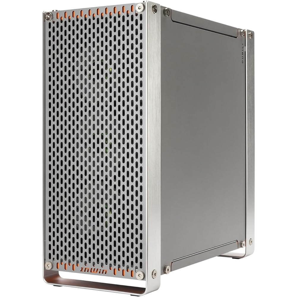 IN WIN InWin Dubili Full Tower Gaming Chassis iBuildiShare Series with Preinstalled ARGB Fans 4 Pieces (Titanium Gray) [IW-CS-DUBILIASB-GRY]
