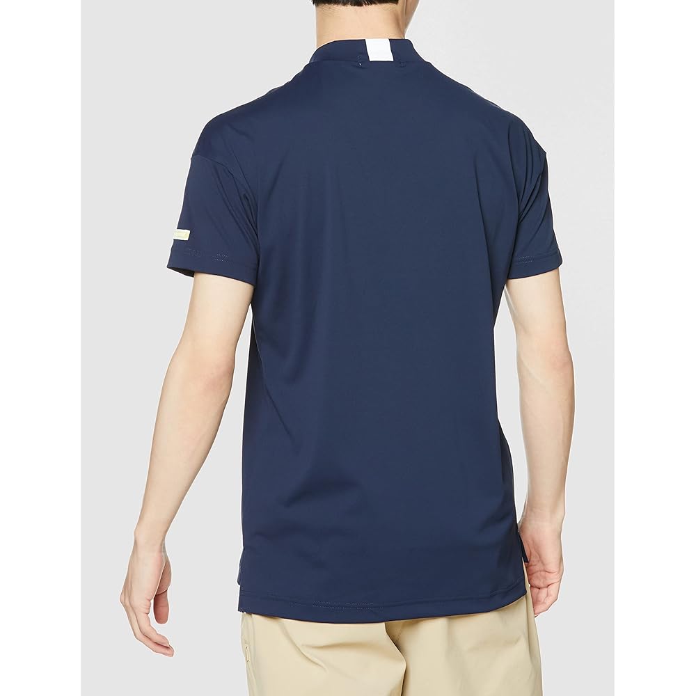 [Le Coq Sportif Golf] Short Sleeve Shirt Sweat Absorbent Quick Drying UPF50 Mock Neck Golf QGMVJA04 Men's
