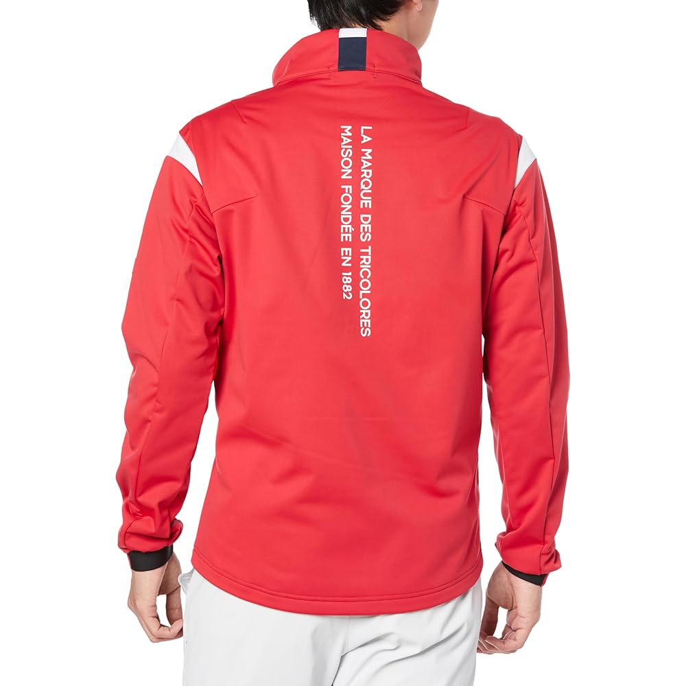 [Le Coq Sportif Golf] Full Zip Cut and Sew [Stretch Forcer] Bonded Material Water Repellent Windproof Heat Retention Golf QGMWJL58 Men's