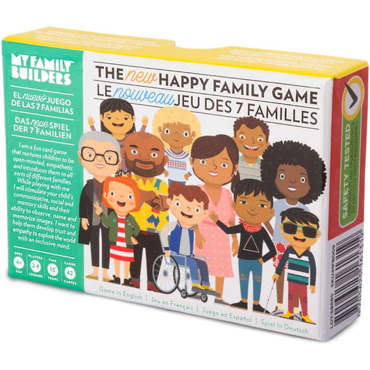 My Family Builders Happy Family Card Game - Feed Fish for Fun Family Game Night, Travel & Party Games - Promote communication about inclusion, multicultural diversity, and empathy For ages 4 and up