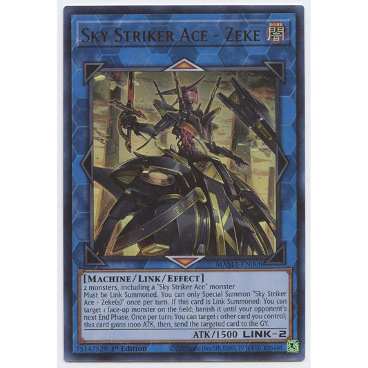 Sky Striker Ace-Sieg-MAMA-EN008-Ultra Rare-First Edition.