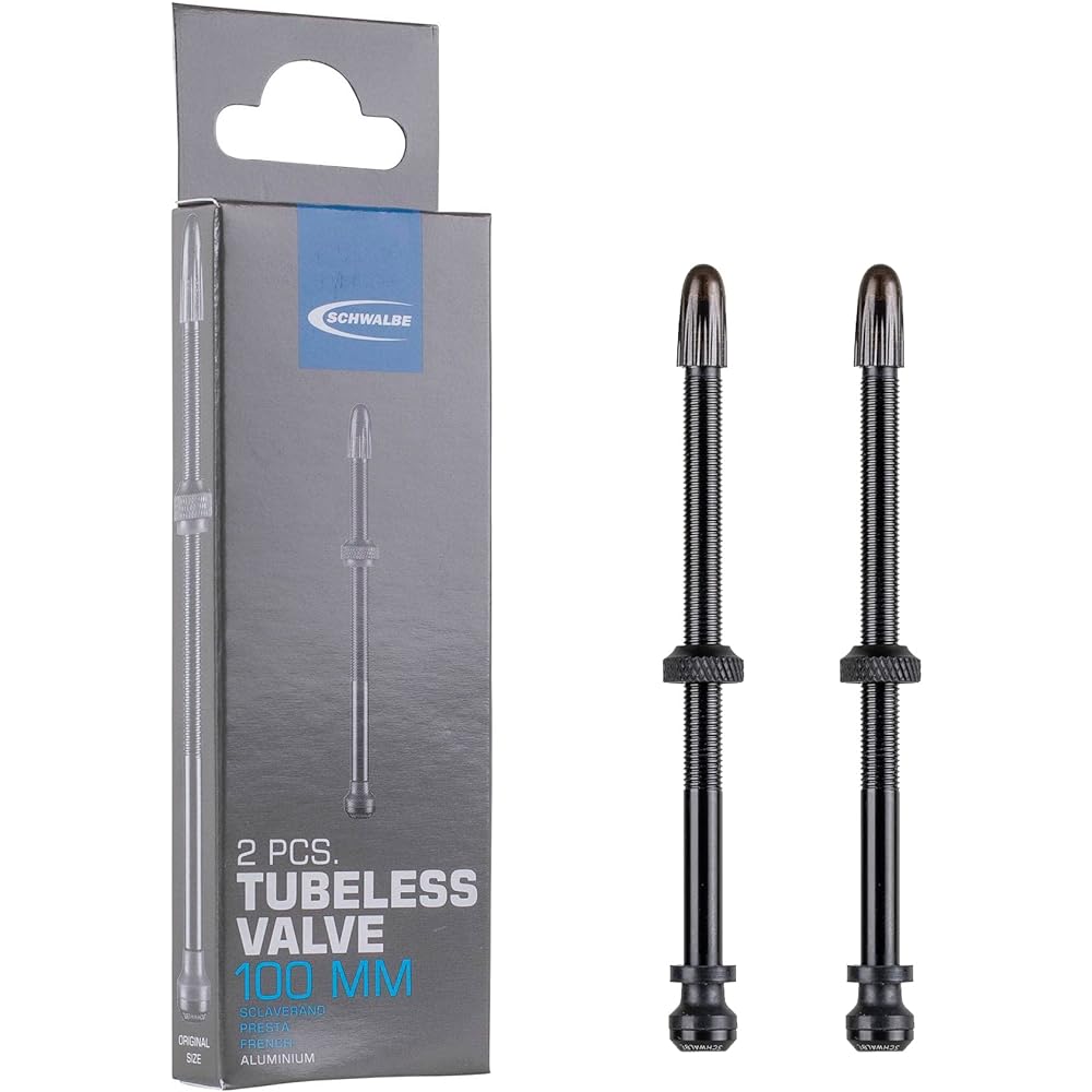 SCHWALBE [Genuine Product] SCHWALBE Tubeless Valve 3472 for Bicycles Black Valve Length 100mm