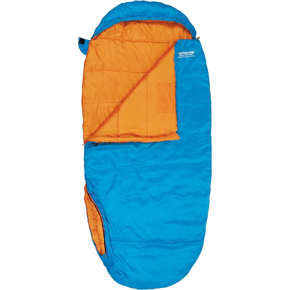 CAPTAIN STAG Sleeping bag, sleeping bag, egg-shaped sleeping bag [minimum operating temperature 10 degrees], fully washable, storage bag included