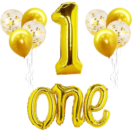 1 x First Birthday Balloon Set