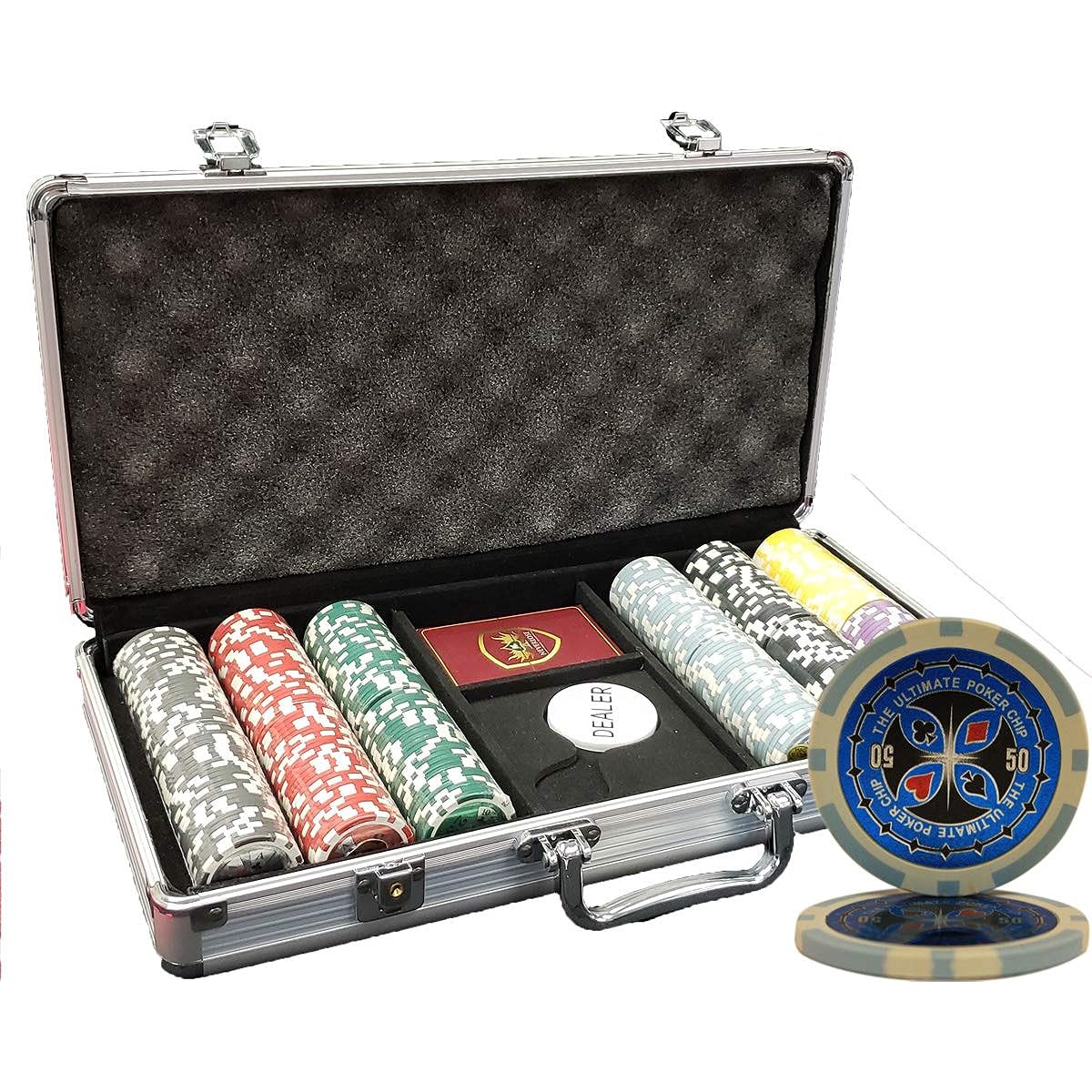 MRC 300 Piece Ultimate Poker Chip Set with Aluminum Case Custom Built