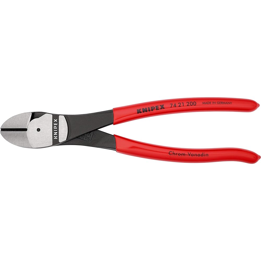 KNIPEX 7421-200 Strong diagonal nipper (bent type) (SB)