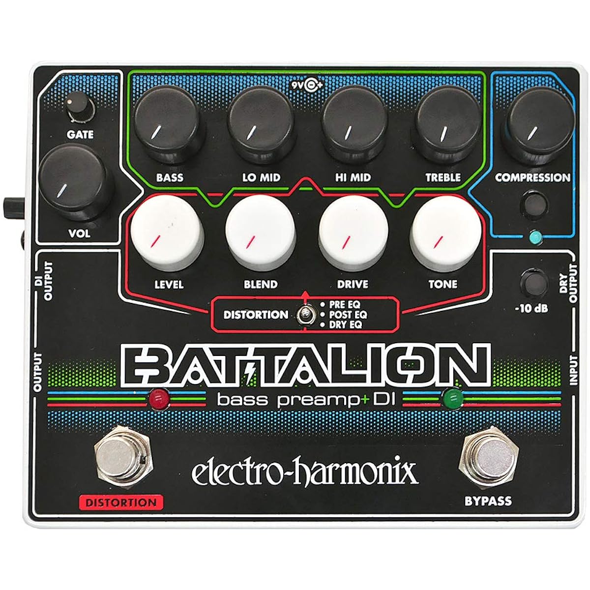 ELECTRO-HARMONIX BATTALION -Bass Preamp & DI-
