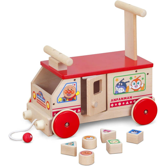 Anpanman domestic wooden shape bus