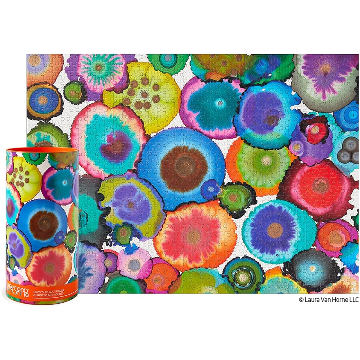 Geodes Crystal Watercolor 1000 Piece Jigsaw Puzzle WerkShoppe