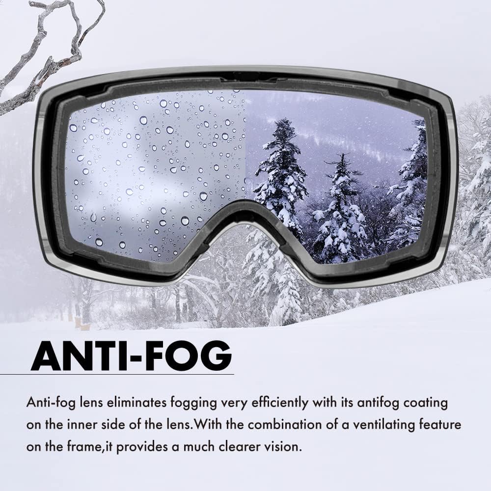 [ZERO TECH BASE] Original replacement lenses for Smith I/OX goggles for skiing and snowboarding