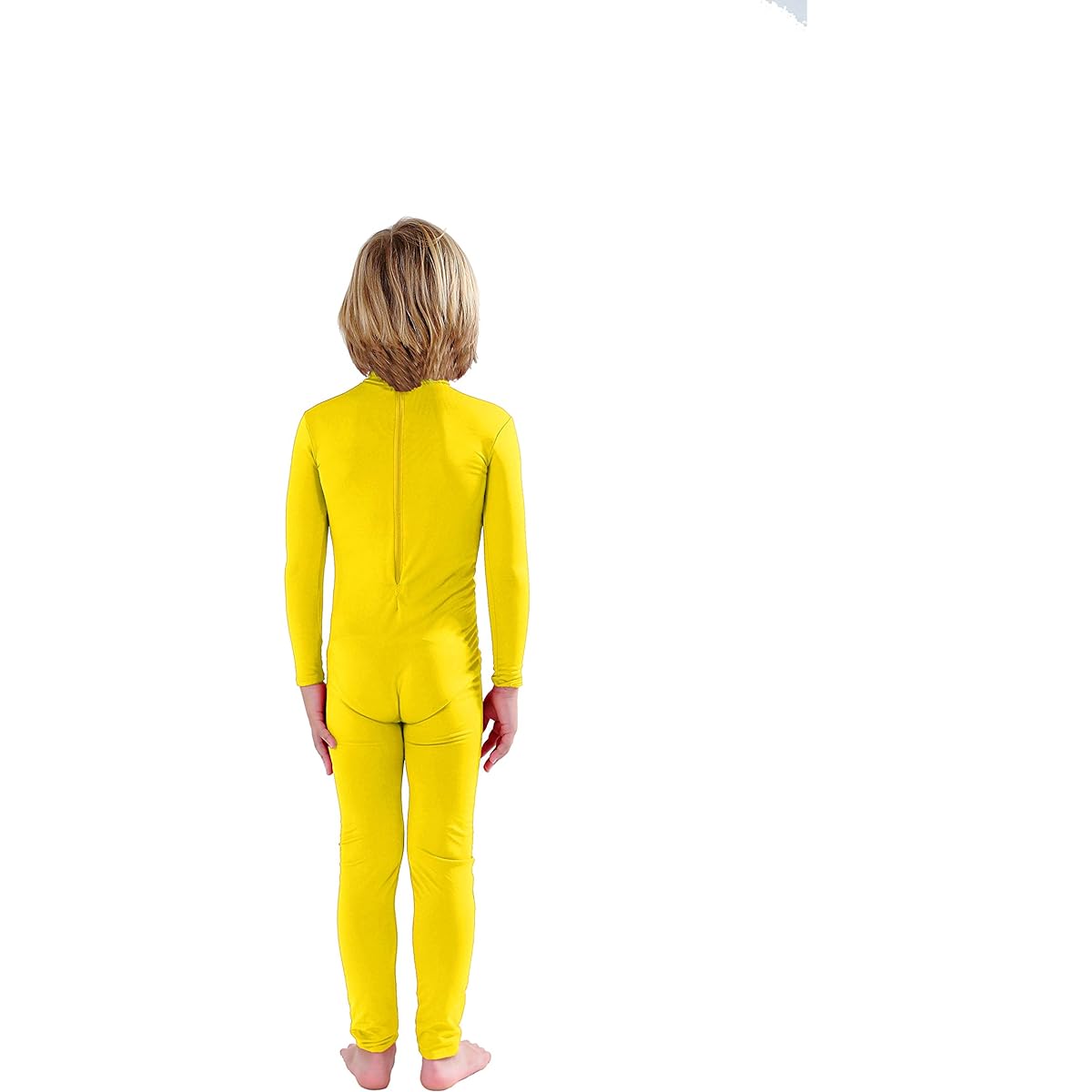 Full Bodysuit Kids Dancewear Without Gloves and Socks Solid Color Spandex Zentai Children Unitard