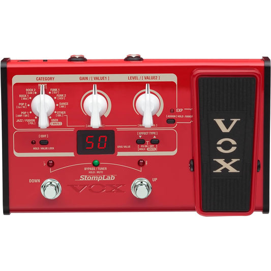 VOX Compact multi-effector for bass with expression pedal StompLab SL2B