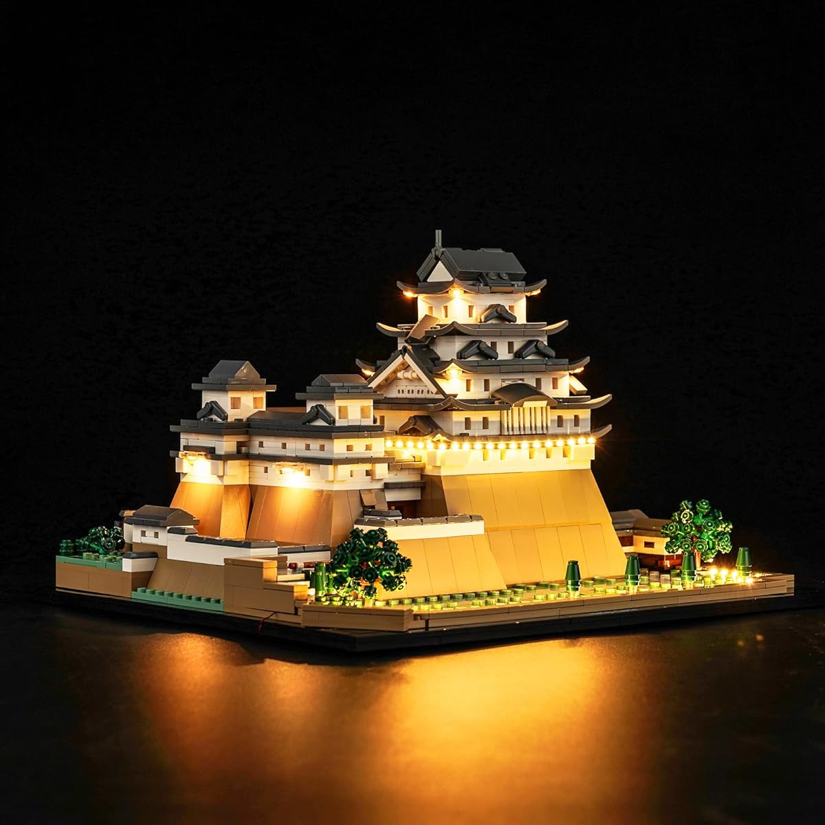 LocoLee LED Light Kit for Lego Himeji Castle 21060, Lego Building Castle Creative Lighting Set Accessories Compatible with Lego 21060 Building Set (Light Only, No Model)