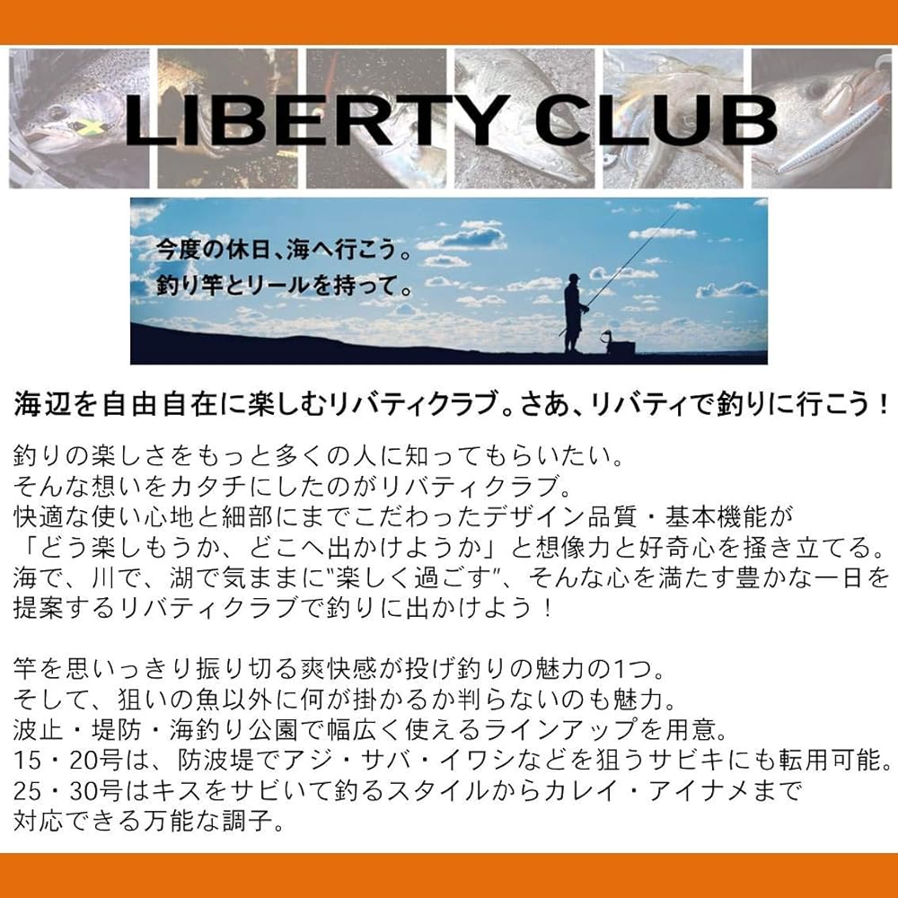 DAIWA Throwing Rod/Drawing LBTC (Liberty Club) SURF (Surf) T No. 15-30