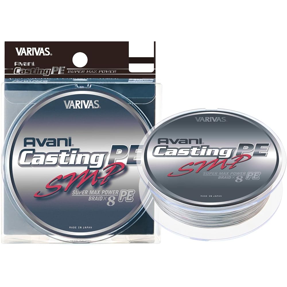 VARIVAS 8 Strand PE Line Avani Casting PE SMP (Super Max Power) Stealth Gray