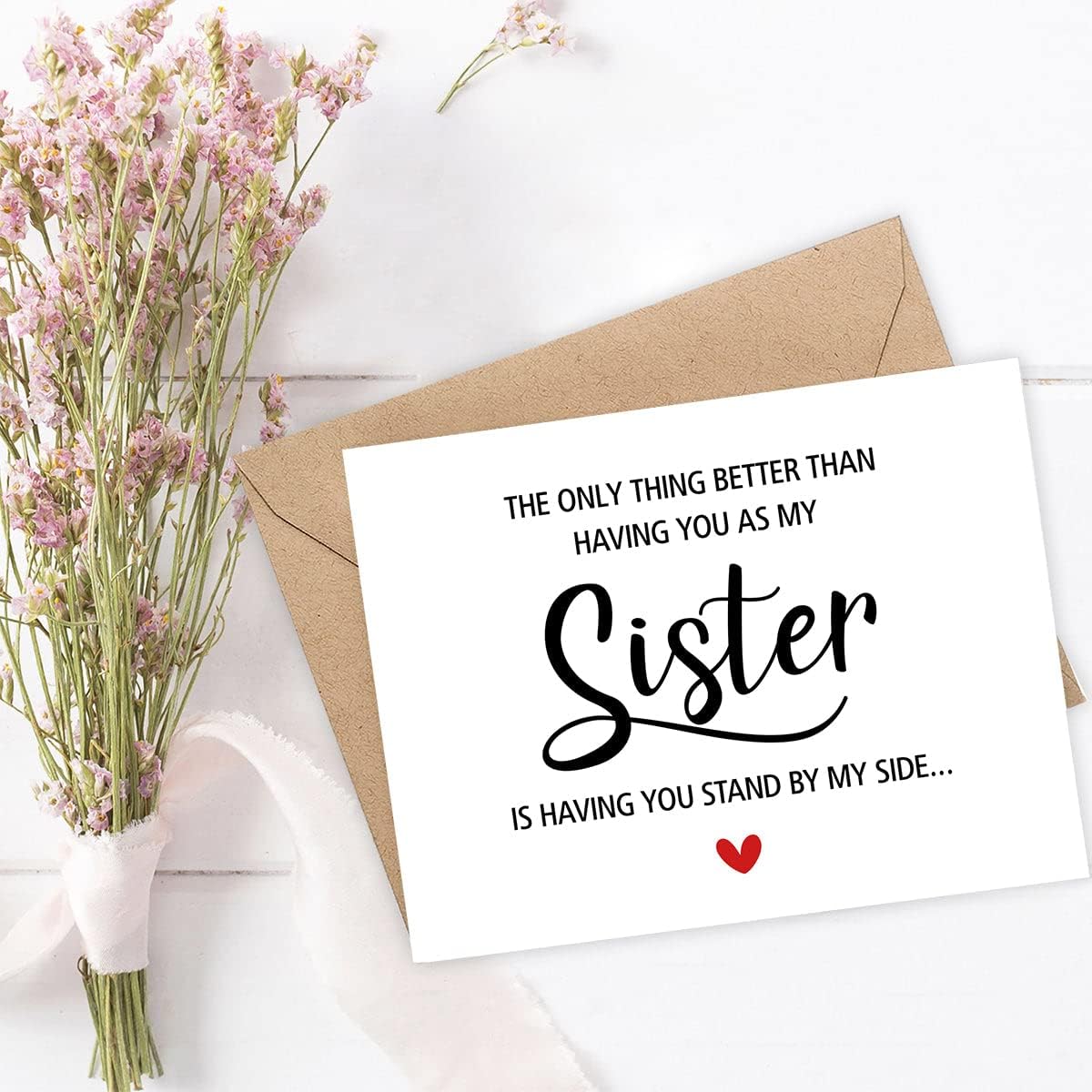Emily gift Maid Of Honor Proposal Card for Sister - The Only Thing Better - Wedding Cards for Sisters - Wedding Party Proposal Cards - Matron Of Honor Cards
