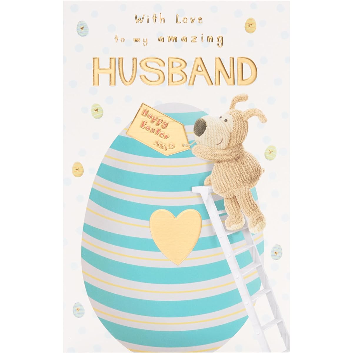 Boofle Amazing Husband Giant Egg Easter Card Cute Greeting Card