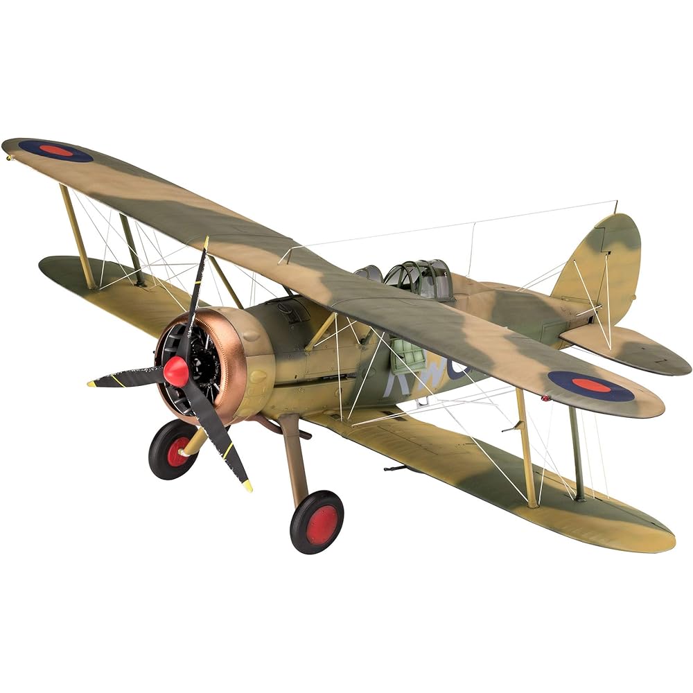 German Level 1/32 Royal Air Force Gloucester Gladiator Mk.II Plastic Model 03846