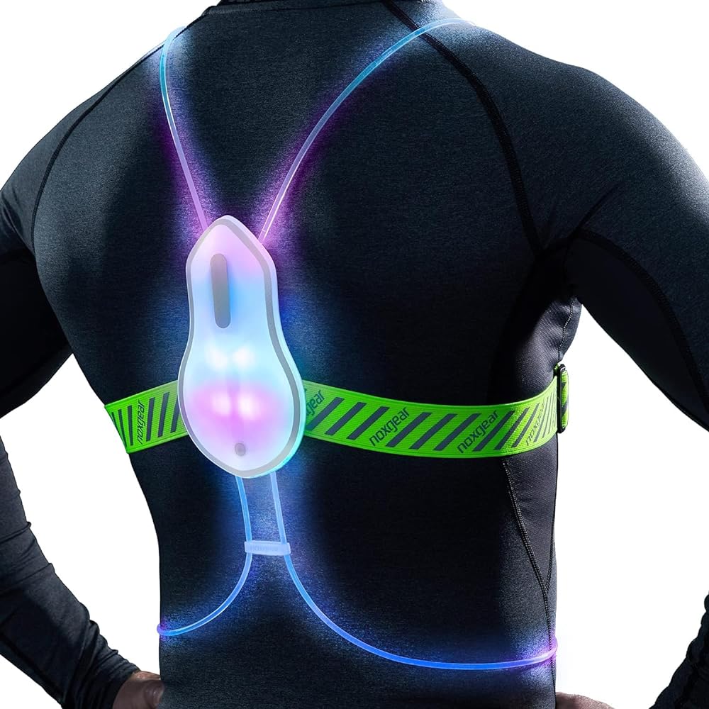 HOTINBO Running Light LED Reflective Band Bicycle Reflector Walking Light Arm Band Night Fluorescent Sash Jogging Light Glowing Waterproof Hem Band Night Jogging Light Reflective Sash Goods