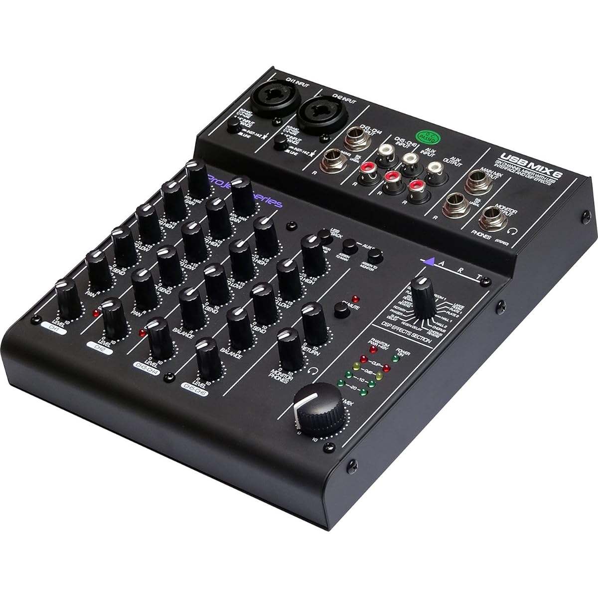 ART 6-channel mixer/USB audio interface USB MIX 6 [Domestic regular import product]