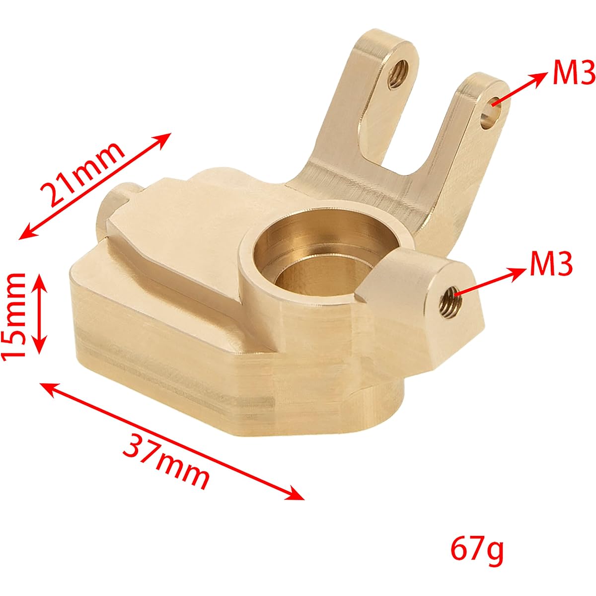 MEUS RACING UTB18 Upgrade Brass Portal Steering Knuckle 33g/pc AXIAL UTB18 Capra Trail Buggy #AXI212010 Upgrade Parts Gold