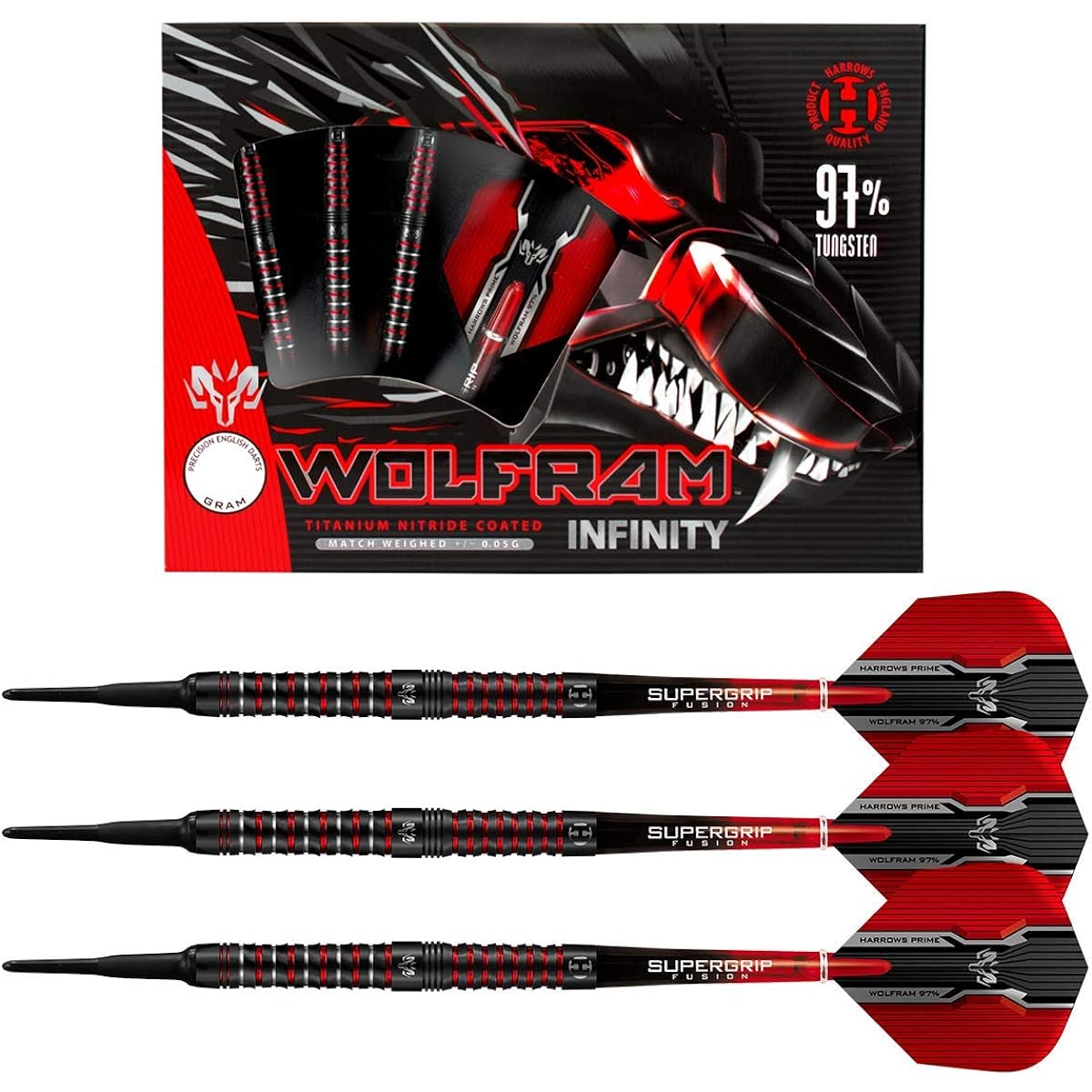 Harrows Wolfram Infinity 97% Tungsten Soft Tip Darts