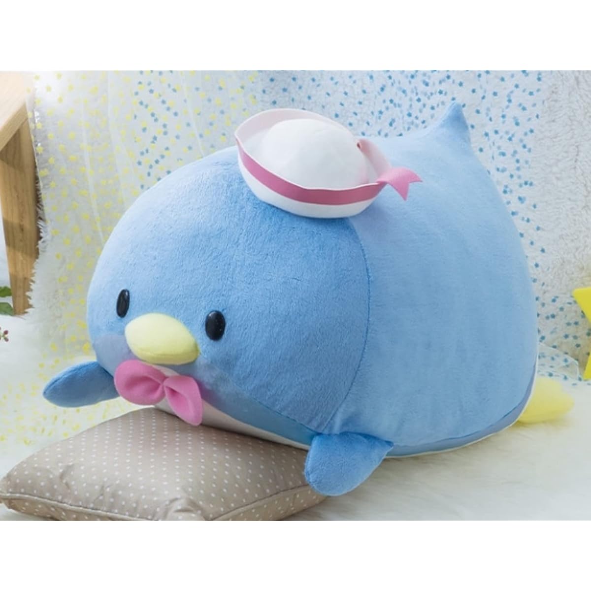Tuxedo Sam Plush Toy, Sleep Together, Large, Approx. 45cm