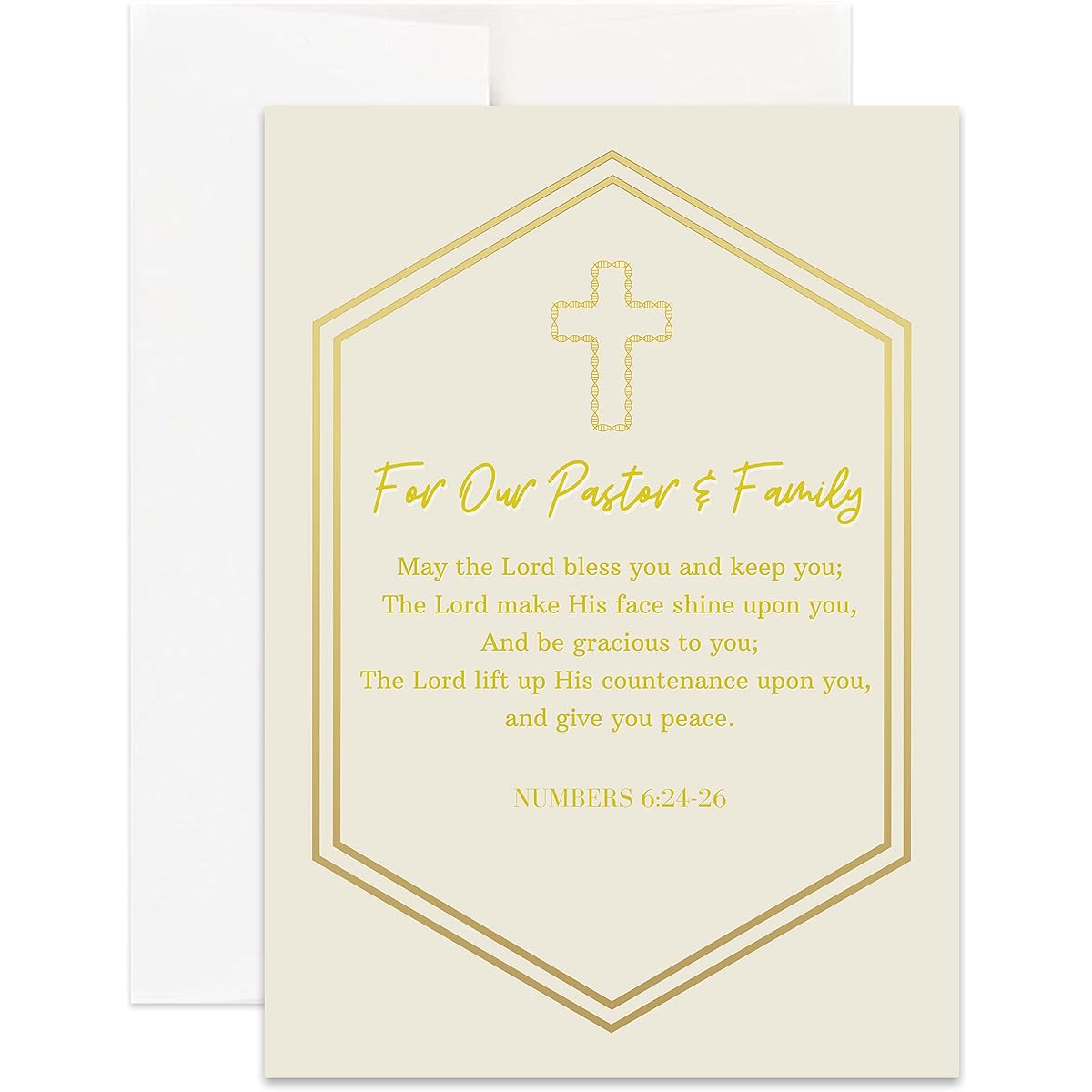 Gift cards (single cards) to express gratitude to pastors, pastors, church staff, volunteers, and clergy.