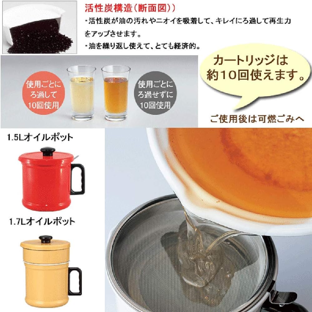 Fuji Enamel Oil Pot Activated Carbon Cartridge (12)