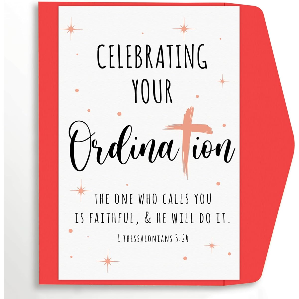 popmazing Celebrate Prayer - Ordination Greeting Card - Christian Card - Ordination Card - New Job Greeting Card - Promotion Greeting Card 5 x 7 inches