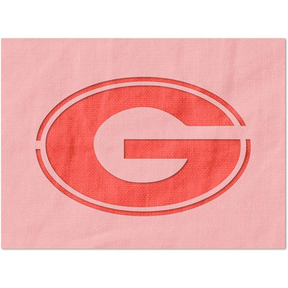 Stencil Stop Georgia Bulldogs G Logo Stencil - 14 mil Mylar Plastic 24 x 15.52 inches uga1