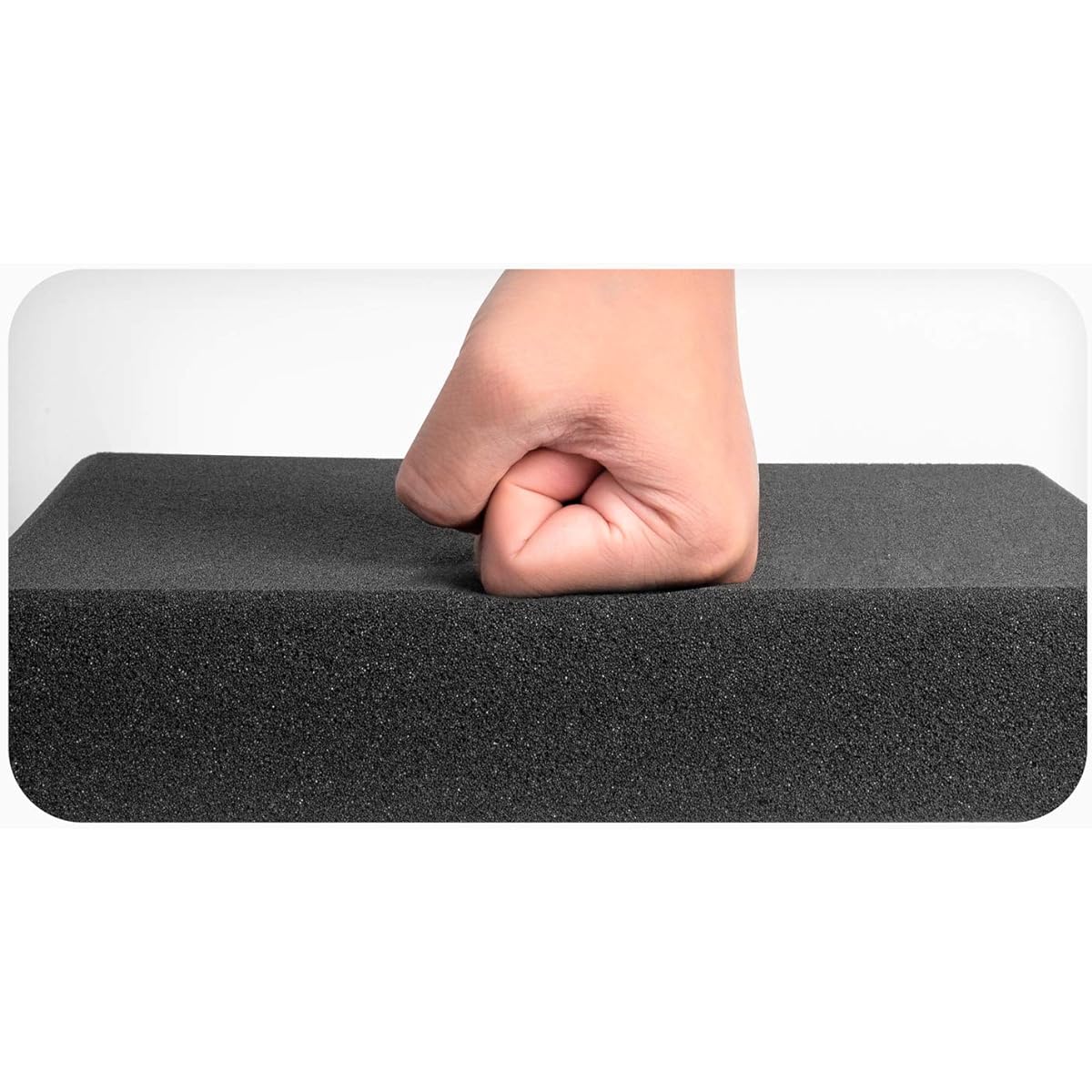 JBER Acoustic Studio Foam 24 Pack 2" x 12" x 12" Round C-Panel Soundproofing Studio Wall Pad Sound Absorbing Fireproof Pyramid Wedge Tile