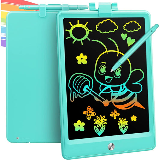 8.5" LCD Writing Tablet Toy for 3 4 5 6 7 8 Year Old Boys Girls Gifts Colorful Drawing Board Doodle Pad Portable Scribble Board Educational Toys for Kids Learning Gifts (Blue)