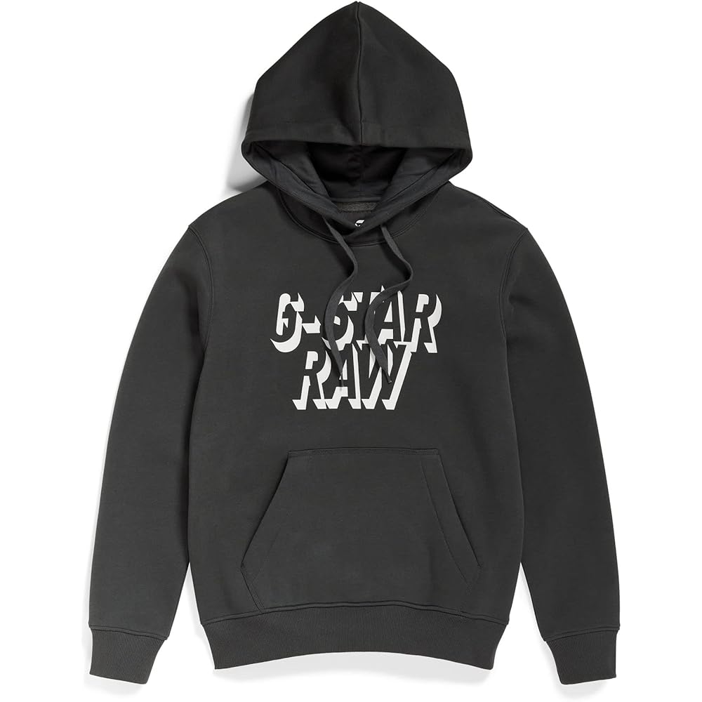 [G Star Row] Hoodie Hoodie Sweatshirt Men's Regular Fit RETRO SHADOW GRAPHIC HOODED SWEATER