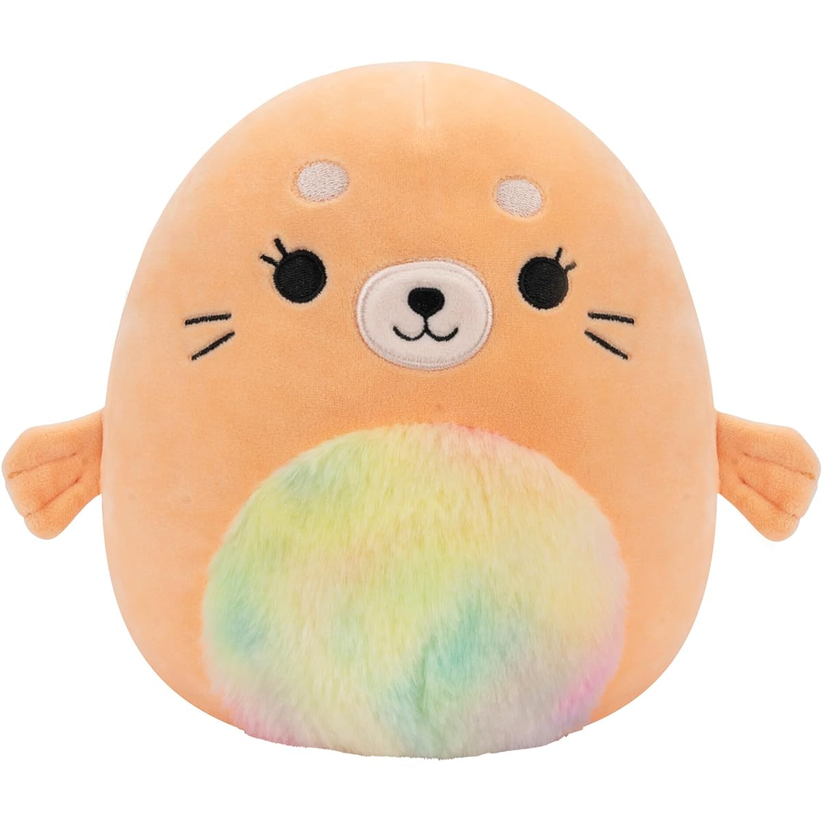 Squishmallows Original 8" Romy Peach Seal with Tie-Dye Berries Official Jazzware Plush