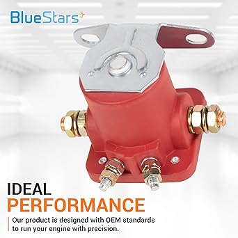 SS581T/ALL76203 12V Heavy Duty SW3 Hot Rod Starter Solenoid Relay Replacement Johnson/Ford/Trim Motor Evinrude Outboard Motor Ford 1956+ B6AZ-11450-A SW3 B-6A-11450A C6AF C7AF C9AF SS588 F496