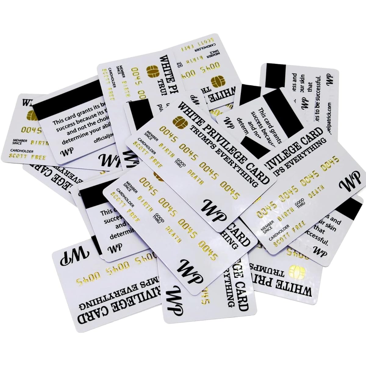 [10 Pieces] Fake Credit Cards: 3D PVC Funny Birthday Card Business Card Case Birthday Gift Men Women Funny Gift Card Credit Card Sleeve 3.34" x 2.16" Drop