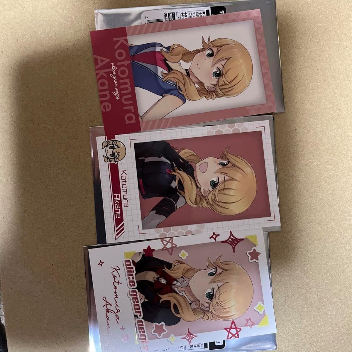 Alice Gear Instax-style trading card Akane Kotomura