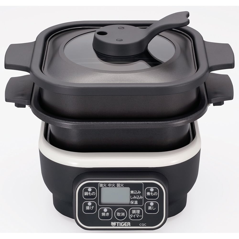 TIGER Microcomputer Table Cooker Cream White CQC-A070-WR
