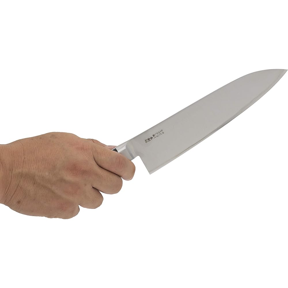 Sakai Genkichi Made in Japan Santoku Knife 180mm Molybdenum Steel Three Layer Steel Honwarikomi Wooden Handle Sakai Knife 020214